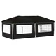 Поп-ъп парти шатра 575 x 289 x 245 см, черна, полиестер 210D