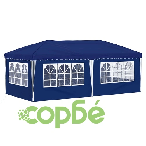 Поп-ъп парти шатра 575 x 288 x 245 см, синя, 210D Оксфорд плат ➤ топ цена ➤ sorbe.bg