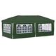 Поп-ъп парти шатра 575 x 288 x 245 см, зелена, полиестер 210D