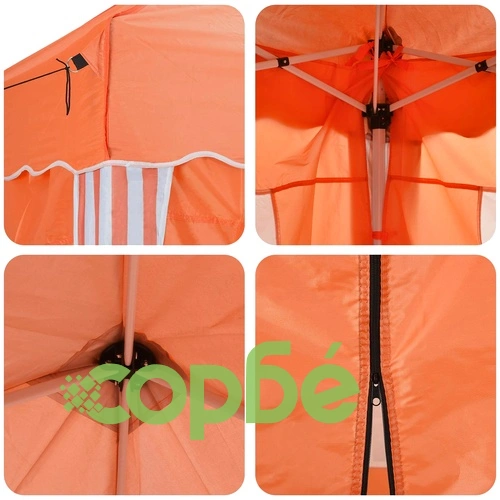 Поп-ъп парти шатра 575 x 288 x 245 см, оранжева, 210D Оксфорд плат ➤ топ цена ➤ sorbe.bg