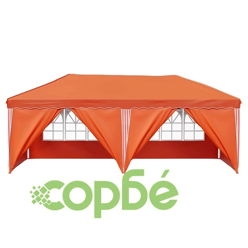 Поп-ъп парти шатра 575 x 288 x 245 см, оранжева, 210D Оксфорд плат ➤ топ цена ➤ sorbe.bg