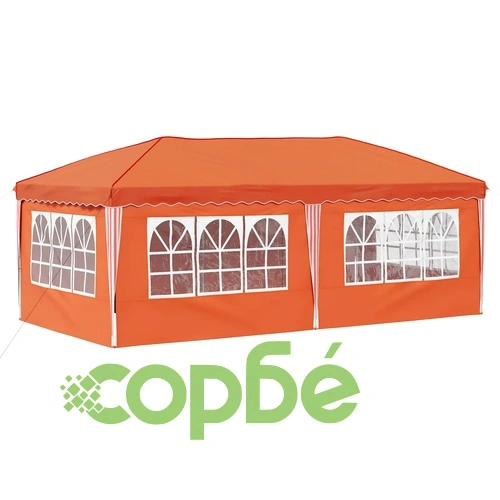 Поп-ъп парти шатра 575 x 288 x 245 см, оранжева, 210D Оксфорд плат ➤ топ цена ➤ sorbe.bg