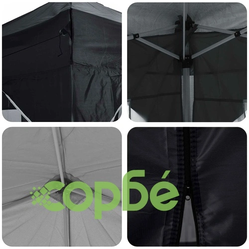 Поп-ъп парти шатра 290 x 290 x 245 см, оксфорд плат, Антрацит ➤ топ цена ➤ sorbe.bg