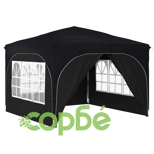 Поп-ъп парти шатра 290 x 290 x 245 см, оксфорд плат, Антрацит ➤ топ цена ➤ sorbe.bg