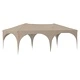 Поп-ъп парти шатра 575 x 288 x 245 см, Оксфордска тъкан, Кремава