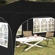 Парти шатра тип поп-ъп 575 x 288 x 245 см, оксфордска тъкан, черна