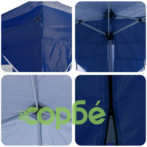 Сгъваема парти шатра 575 x 288 x 245 см, оксфордска тъкан, синя ➤ топ цена ➤ sorbe.bg