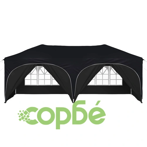 Поп-ъп парти шатра 575 x 288 x 245 см, оксфордска тъкан, антрацит ➤ топ цена ➤ sorbe.bg