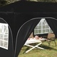 Поп-ъп парти шатра 575 x 288 x 245 см, черна, Оксфордска тъкан
