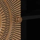 Шкаф за всекидневна от масивно мангово дърво, цвят месинг, 105 x 30 x 70 см