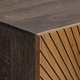 Висок шкаф от масивно манго и инженерно дърво, месинг, 53,5 x 30 x 95 см