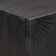 Служебен шкаф от масивно манго, Черен, 105 x 30 x 68 см