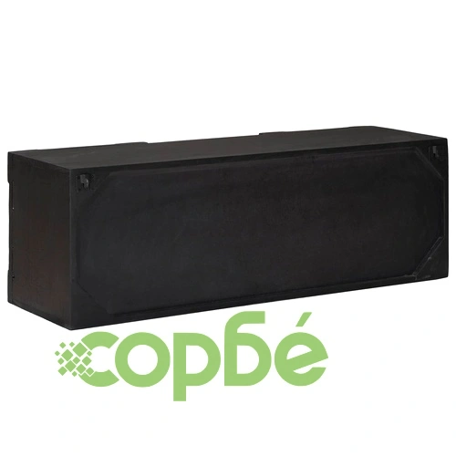 ТВ шкаф от масивно мангово дърво, Черен, 105 x 30 x 35 см ➤ топ цена ➤ sorbe.bg