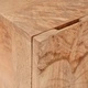 Ръчно изработен нощен шкаф от тиково дърво, кафяв, 40x30x40 см