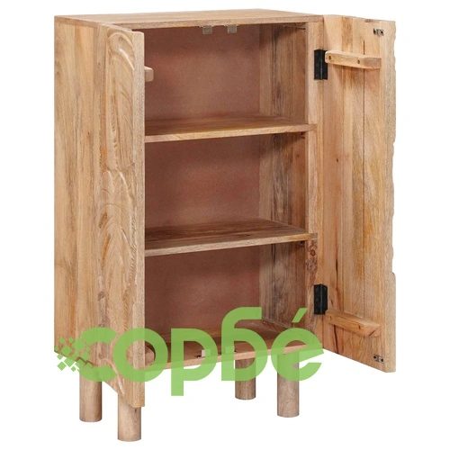Висок шкаф от масивно мангово дърво 53 x 30 x 90 см ➤ топ цена ➤ sorbe.bg