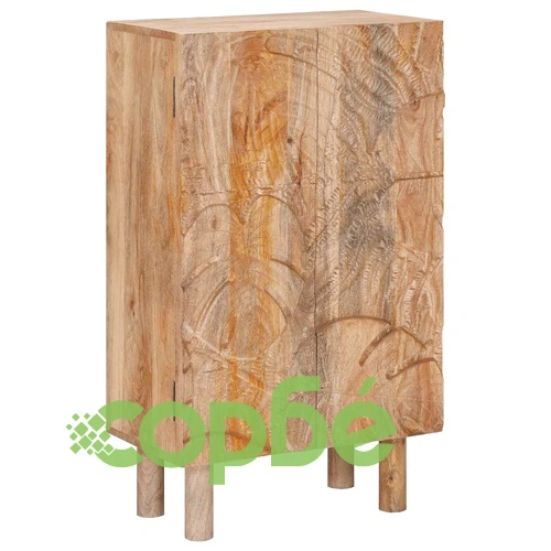 Висок шкаф от масивно мангово дърво 53 x 30 x 90 см ➤ топ цена ➤ sorbe.bg