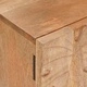 ТВ шкаф с чекмедже, рафт и врата от масивно манго, 110 x 30 x 40 см