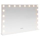 LED огледало за грим Бяло 80 x 10 x 52,5 см, Стъкло и Стомана