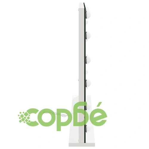 LED огледало за грим Бяло 80 x 10 x 52,5 см, Стъкло и Стомана ➤ топ цена ➤ sorbe.bg