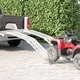 Сгъваема товарна рампа за мотоциклети 340 кг, алуминий, 222 x 29 x 14 см, 2 броя, сребриста