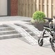 Сгъваема товарна рампа за мотоциклети 340 кг, алуминий, 222 x 29 x 14 см, 2 броя, сребриста