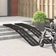 Сгъваема рампа за товарене на мотоциклети, алуминий, 222 x 29 x 14 см, 2 броя, черна, до 400 кг