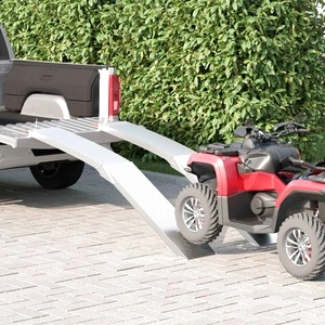 Товарни рампи за мотоциклет 680 кг, 2 бр., Алуминий, Сребрист, 205 x 29,5 x 13 см