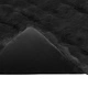 Одеяло от изкуствена заешка козина Olite, 240 x 270 см, полиестер, Черно