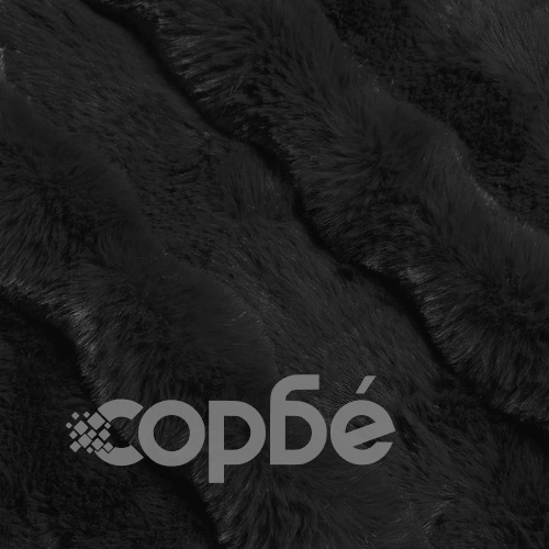 Одеяло от изкуствена заешка козина Olite, 4 бр., 130 x 150 см, полиестер, черно ➤ топ цена ➤ sorbe.bg