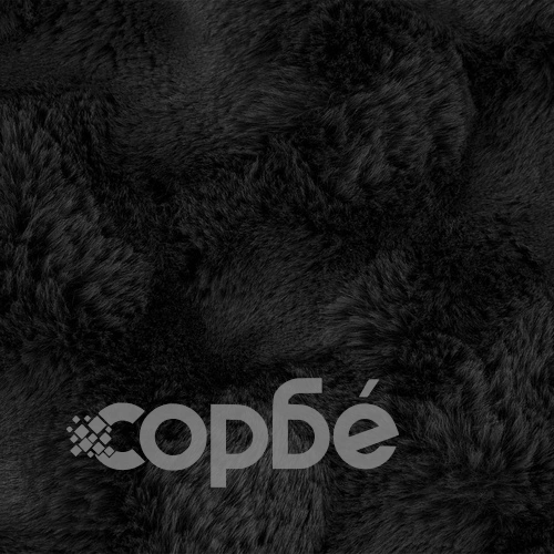 Одеяло от изкуствена заешка козина Olite, 4 бр., 130 x 150 см, полиестер, черно ➤ топ цена ➤ sorbe.bg
