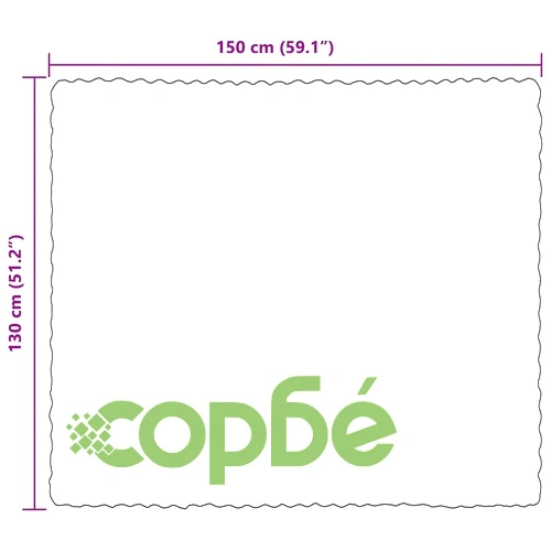 Одеяло от изкуствена заешка козина Olite, 4 бр., 130 x 150 см, полиестер, черно ➤ топ цена ➤ sorbe.bg