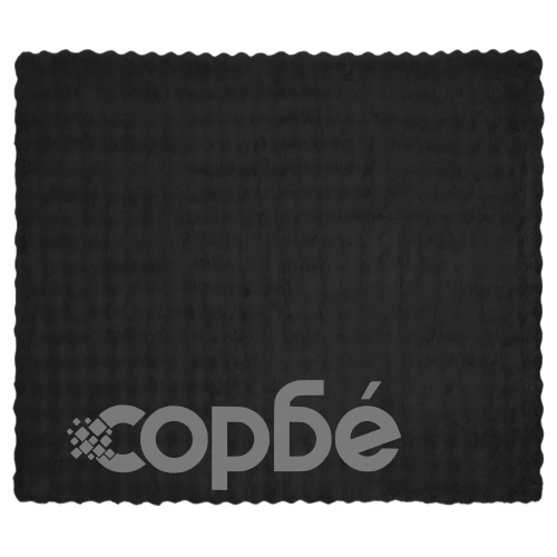 Одеяло от изкуствена заешка козина Olite, 4 бр., 130 x 150 см, полиестер, черно ➤ топ цена ➤ sorbe.bg