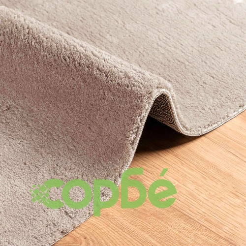 Килим със среден косъм HUARTE, Пясък, полиестер, 80 x 750 см ➤ топ цена ➤ sorbe.bg