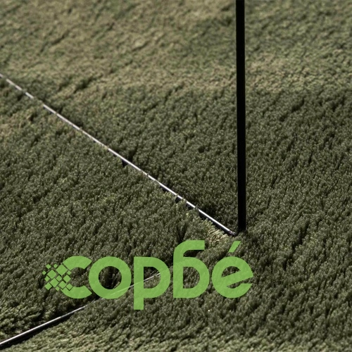 Килим HUARTE, горско зелено, 80 x 750 см, 100% полиестер, плосък влас ➤ топ цена ➤ sorbe.bg