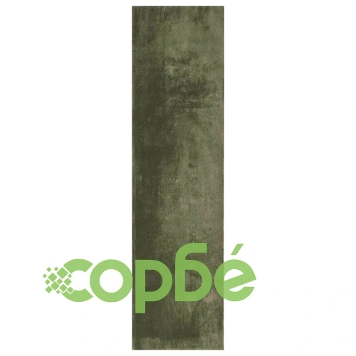 Килим HUARTE, Горско зелено, 80 x 1000 см, 100% полиестер, плоска текстура ➤ топ цена ➤ sorbe.bg