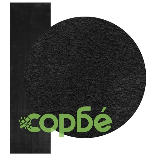 Килим HUARTE, 80 x 1000 см, черен, 100% полиестер, плосък влас ➤ топ цена ➤ sorbe.bg