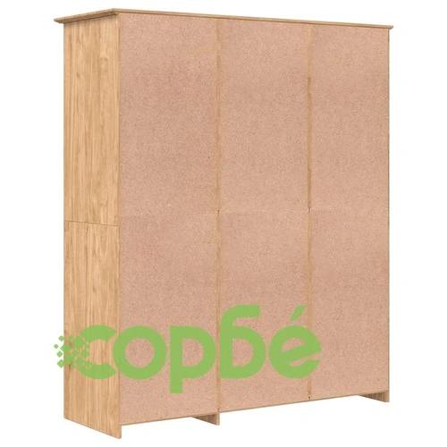 Гардероб BODO, меден кафяв, 146 x 53,5 x 173 см, инженерно дърво ➤ топ цена ➤ sorbe.bg
