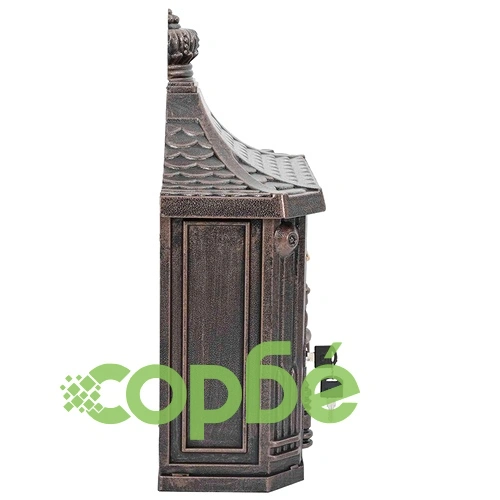 Стенна пощенска кутия от лят алуминий, Бронз, 40,5 x 15,5 x 44 см ➤ топ цена ➤ sorbe.bg