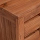 ТВ шкаф 110 x 30 x 40 см, масивно тиково дърво, натурален цвят