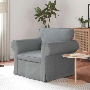 Диван Светлосиво 95 x 82 x 80 см с метална рамка