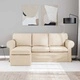 Диван Крем 195 x 138 x 80 см с текстилна тапицерия