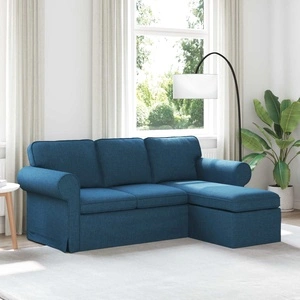 Диван Синьо 195 x 138 x 80 см с текстилна тапицерия
