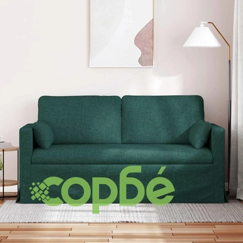 Диван тъмнозелен, текстил, 158 x 78 x 80 см ➤ топ цена ➤ sorbe.bg