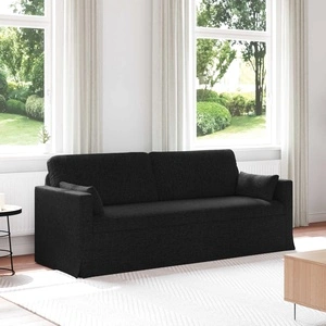 Диван Черно 198 x 78 x 80 см, Метал и Текстил