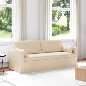 Диван Крем 198 x 78 x 80 см с текстилна тапицерия
