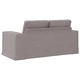 Диван Таупе 162 x 80 x 82 см, метална рамка, текстил