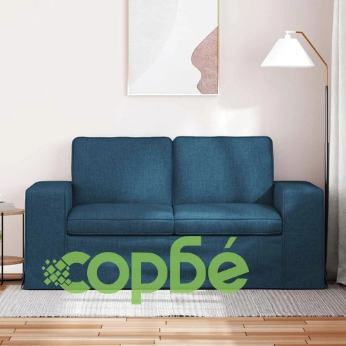 Диван Синьо 162 x 80 x 82 см Метал и Текстил ➤ топ цена ➤ sorbe.bg