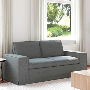 Диван тъмно сив 182 x 80 x 82 см, метална рамка