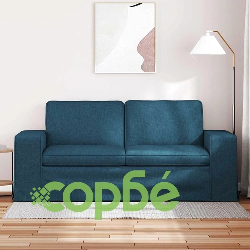 Диван Синьо 182 x 80 x 82 см с текстилна тапицерия ➤ топ цена ➤ sorbe.bg