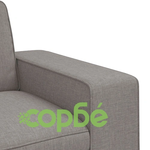 Диван Таупе 222 x 80 x 82 см, текстил и метална рамка ➤ топ цена ➤ sorbe.bg